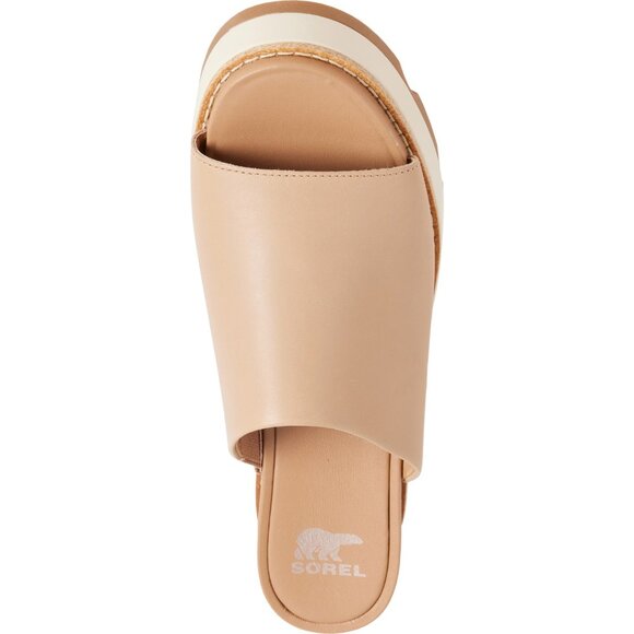 NEW SOREL Leather Joanie 4 Slide Wedge Sandals for women 254 - Picture 3 of 5